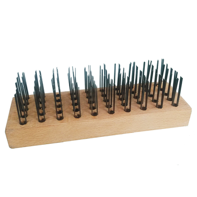 Tempered Steel Wire Brush Rows Rectangular Shaped