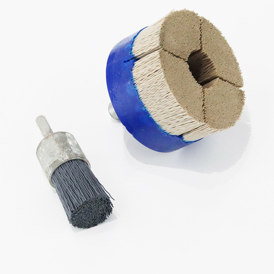 Silicon Wire Grinding Abrasive Industrial Cleaning Brushes Disc Type