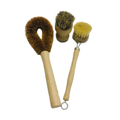 Natural Beech Household Cleaning Brushes 23.5cm For Kitchen Bottle Bowl