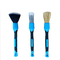 3 Head Car Detailing Brushes With Boars Hair And Synthetic Fibers