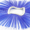 Blue Color Wafers Road Sweeper Broom For Runway Sweeping