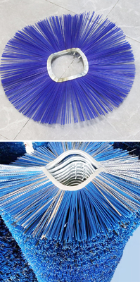 Snow Sweeper Brushes Rotary Steel Wire Wafer Ring Brushes For Roads