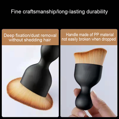 Soft Fiber Bristles Detailing Cleaning Tools Car Interior Cleaning Curved Brush