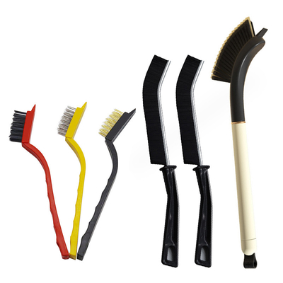 Narrow Space Cleaner Long Handle Hard-Bristled Crevice Cleaning Brush Set