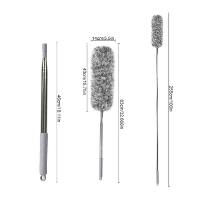 Extra Long Cleaning Ceiling Fan Blinds Microfiber Dust Brush With Extendable Pole