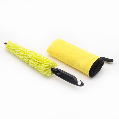 Plastic Handle Vehicle Cleaning Brush Car Wheel Wash Brush Car Wash Sponges Tool