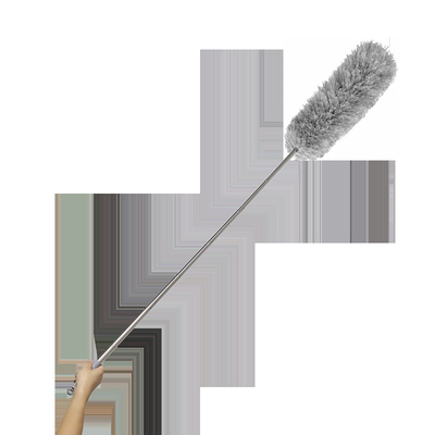 Easy To Cleaning Stainless Steel Pole And Duster Microfiber Dust Duster Flexible Brush Head