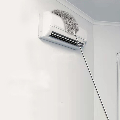 Easy To Cleaning Stainless Steel Pole And Duster Microfiber Dust Duster Flexible Brush Head