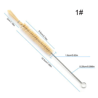 High Quality Pig Bristles And Horsehair Pipe Tube Sprial Cleaning Brush Bottle Washing Brush