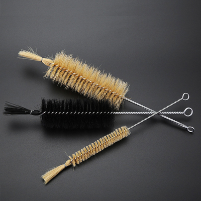 High Quality Pig Bristles And Horsehair Pipe Tube Sprial Cleaning Brush Bottle Washing Brush