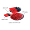 Nylon Bristle Electric Drill Cleaning Brush Set 4inch Pp Handle