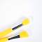 Yellow Handle Synthetic Hair Makeup Brush 8 Pieces Nylon Hair