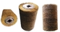 Industrial Brass Bristle curved wood polishing brush roller OEM