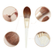 Fiber Hair Wooden Handle Makeup Brushes Private Label Cosmetic