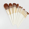 Fiber Hair Wooden Handle Makeup Brushes Private Label Cosmetic