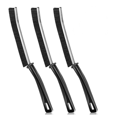 Long Slit Brush Stiffened Durable Door And Window Brush Bathroom Kitchen Corner Cleaning Brush